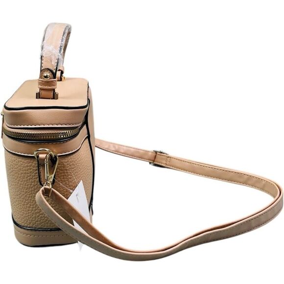 Designer Inspired GG Vanity Tan Crossbody Handbag - Picture 4 of 8